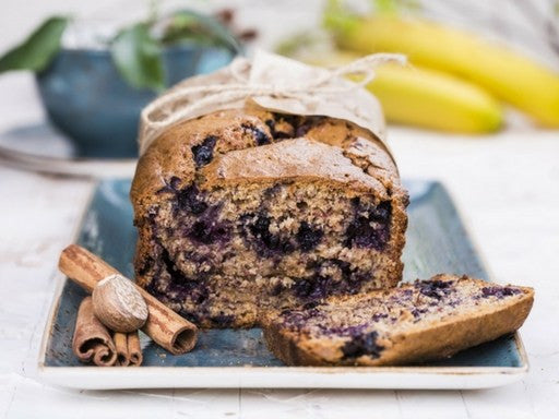 Protein Packed Banana And Blueberry Loaf