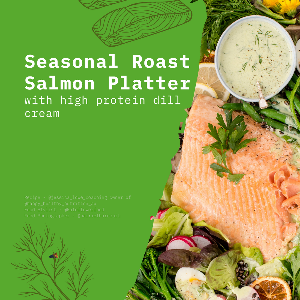 Seasonal Roast Salmon Platter
