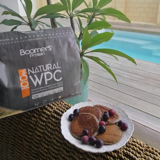 Ali's Blueberry Protein Pikelets