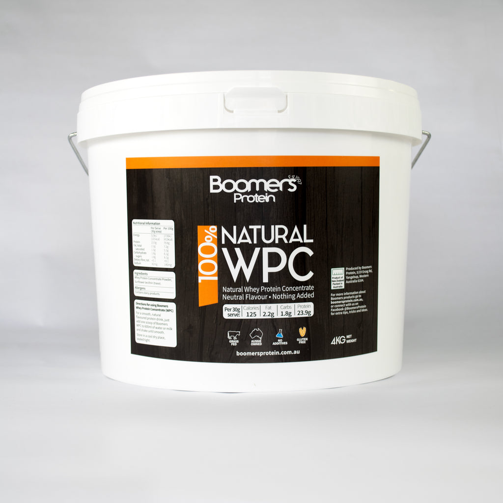 Boomers 100% Natural New Zealand Whey Protein Concentrate Powder